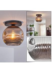 hofstein Ripoll Plafondlamp, Kogellampje Rookkleurig, 1-licht