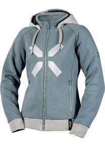 iXS Rapid 1.0 Hoodie, textile jacket women , color: Light Blue/Light Grey , size: L