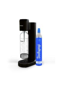 SODAPOP Wassersprudler, Schwarz, Kunststoff, 12.8x44.90x23.10 cm, Lfgb, FSC Mix, Geschirr, Wasseraufbereitung, Wassersprudler