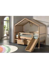 Vipack Hausbett, Eichefarben, Holz, Eiche, massiv, H&ouml;he ca. 20 cm, 90x200 cm, Babym&ouml;bel & Kinderm&ouml;bel, Kinderzimmer & Jugendzimmer, Kinderbetten, Spielbetten