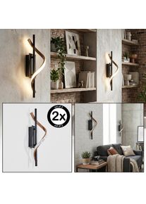 hofstein Solir Applique LED Nero, 1-Luce