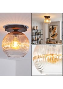 hofstein Koyoto Plafoniera, Lampada a sfera 25 cm Ambrato, Chiaro, 1-Luce