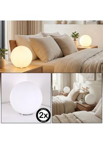 hofstein Cochuna Lampada a sfera, Lampada da tavolo Bianco, 1-Luce