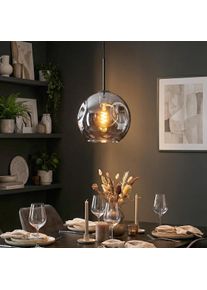 hofstein Ripoll Lampadario a sospensione, Lampada a sfera, Lampada a sospensione Grigio fumo, 1-Luce