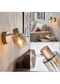 hofstein Casterk Applique, Faretto da parete Marrone, Cromo, 1-Luce