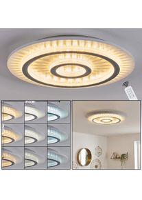 hofstein Lidor Plafoniera LED Grigio, Bianco, 1-Luce, Telecomando