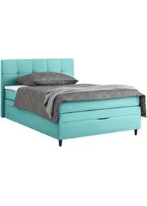 Boxspringbett Miami in T&uuml;rkis ca. 120x200cm