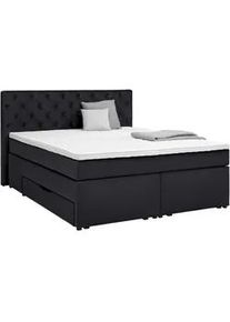 Boxspringbett Chester Schwarz ca. 180x200cm