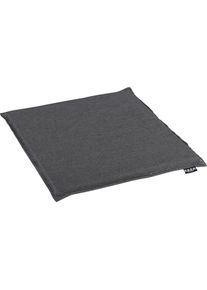 HOCK H.O.C.K., Sitzkissen &raquo;Caribe 2cm&laquo; Outdoor geeignet - Kissenh&ouml;he 2cm, anthrazit + unifarben, Polyacryl (dralon ), B/L: 35 cm x 35 cm - 2 Stk.