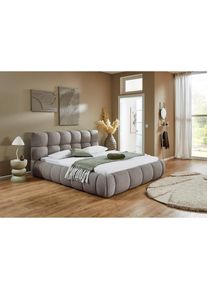 ATLANTIC HOME COLLECTION, Polsterbett Polsterbett, Bezug mit Melange-Effekt, grau, 100% PES, Liegefl&auml;che L&auml;nge Breite: 200 cm x 160 cm - Chenille