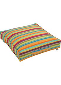 HOCK H.O.C.K., Sitzkissen &raquo;Yucatan&laquo; mit bunten Streifen, bunt + gestreift, Kunstfaser, B/L: 50 cm x 50 cm - 1 Stk.