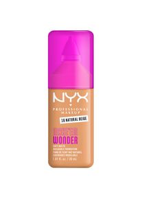 Nyx Cosmetics NYX PROFESSIONAL MAKEUP, Damen, Foundation &raquo;Make 'EM Wonder Foundation&laquo; perfekter No-Makeup-Makeup-Look bis zum Full Glam, 16-Natural Beige, Make-Up 