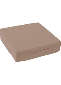 HOCK H.O.C.K., Sitzkissen &raquo;Classic Uni&laquo; mit Tragegriff, braun + unifarben, Baumwolle, B/L: 40 cm x 40 cm - 1 Stk.