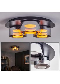 hofstein Folar Plafonnier LED Noir, 3 lumi&egrave;res