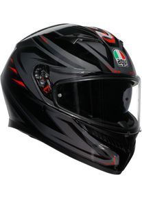 AGV K3 Syth, full face helmet , color: Black/Grey/Red , size: L