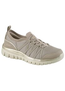 Skechers, Damen, Slip-On Sneaker &raquo;GRACEFUL-PURECRUSH&laquo; Freizeitschuh mit elastischem Einstieg, taupe-goldfarben, 36, Skechers Sneaker mit modischen 