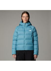 The North Face, Damen, Daunenjacke &raquo;W HYALITE DOWN HOODIE - EU&laquo; mit Kapuze atmungsaktiv, windabweisend, mit angeschnittener Kapuze, ALGAE BLUE, XS (34