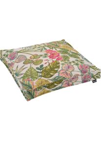 HOCK H.O.C.K., Sitzkissen &raquo;Eliza-Bouquet Outdoor Sitzkissen&laquo; Outdoor geeignet, berry/gr&uuml;n + gebl&uuml;mt, Polyacryl, B/L: 50 cm x 50 cm - 1 Stk.