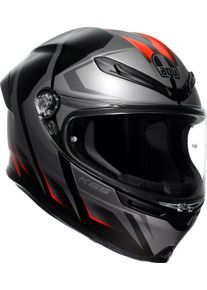 AGV K6 S Karve S26, full face helmet , color: Matt Black/Dark Grey/Red , size: XL