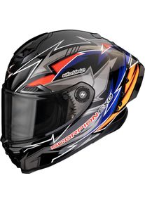 Scorpion EXO-Race Air Move On, full face helmet , color: Black/Blue/Orange/Grey , size: XL