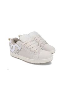 DC Shoes, Herren, Schn&uuml;rschuh &raquo;Court Graffik&laquo;, Off White/White/Tan, 9(42), Obermaterial aus Leder, Nubuk oder Wildleder