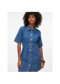 V&eacute;ro Moda Vero Moda, Damen, Jeanskleid &raquo;VMDAISY 2/4 SHORT DENIM DRESS NOOS&laquo; Baumwolle, Medium Blue Denim, XS - N-Gr, Kurzes Kleid von Vero Moda