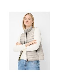 Fuchs & Schmitt Fuchs Schmitt, Damen, Steppweste Stehkragen, Regular Fit, Rei&szlig;verschlusstaschen, beige, 46, Steppweste von Fuchs Schmitt