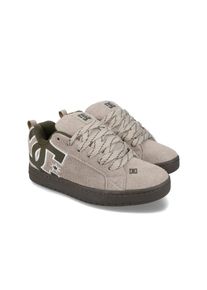 DC Shoes, Herren, Schn&uuml;rschuh &raquo;Court Graffik&laquo;, Taupe/Olive, 13(47), Obermaterial aus Leder, Nubuk oder Wildleder
