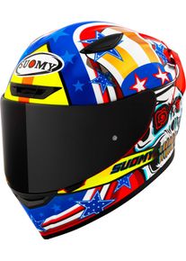 Suomy Track-1 Riot, full face helmet , color: White/Blue/Red/Orange/Yellow , size: XS