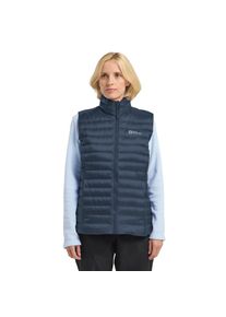 Jack Wolfskin, Damen, Daunenweste &raquo;PILVI DOWN VEST W&laquo;, midnightsky, S (36), Leichte Isolationsweste mit 700er-Daunenf&uuml;llung