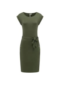 Ragwear, Damen, Sommerkleid &raquo;Sommerkleid Taggien&laquo;, Dark Olive26, XL - N-Gr, Feminines Minikleid mit Tailleng&uuml;rtel