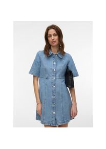 V&eacute;ro Moda Vero Moda, Damen, Jeanskleid &raquo;VMDAISY 2/4 SHORT DENIM DRESS NOOS&laquo; Baumwolle, Light Blue Denim, XS - N-Gr, Kurzes Kleid von Vero Moda