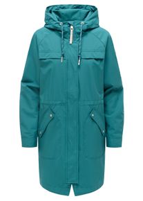 Regenmantel Ragwear "Regenmantel Ximenna", Damen, Gr. XS, gr&uuml;n (ocean gr&uuml;n), Obermaterial: 100% Polyester PES. Obermaterial: Futter: 100% Polyester PES., M&auml;ntel Regenmantel