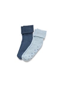Tchibo - 2 Paar Stoppersocken - Damen - Gr. 35-38 - hellblau