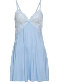 bonprix Femei Neglijeu din viscoză, albastru, 36/38