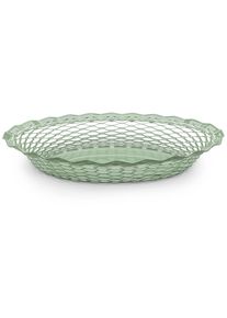 Roger Orfevre Franz&ouml;sischer Brotkorb oval gro&szlig; Gr&uuml;n