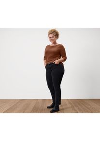 Tchibo - Jeansy Straight &raquo;Fit Juna&laquo; - dla pań - rozmiar 36 - kolor: czarny