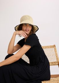 Solhatt i pappersfiber - beige - storlek Onesize - bonprix