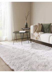 benuta nest P&ouml;rr&ouml;matto Whisper Valkoinen 120x170 cm Valkoinen Yksiv&auml;rinen