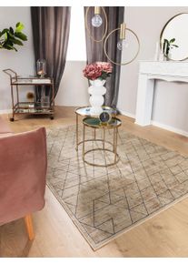 benuta Basic Matto Daisy Kerma 66x110 cm Kerma Geometrinen