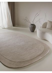 benuta pure Villamatto Shape Kerma 160x230 cm Kerma Yksiv&auml;rinen