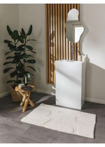 benuta nest Kylpyhuonematto Nehir Valkoinen 50x80 cm Valkoinen Abstrakti,Rakennemix