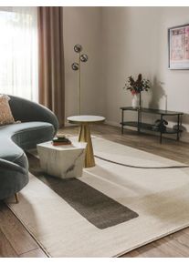 benuta POP Matto Ida Kerma/Antrasiitti 80x150 cm Kerma/Antrasiitti Abstrakti,Geometrinen