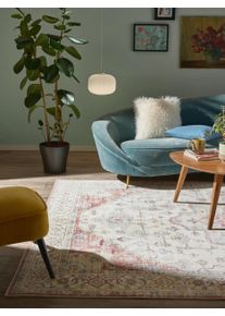 benuta nest Pest&auml;v&auml; matto Miray Moniv&auml;rinen/punainen 120x170 cm Moniv&auml;rinen/punainen Vintage