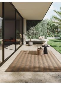 benuta Finest Sis&auml;- ja ulkomatto Eleni Beige/Ruskea 160x230 cm Beige/Ruskea Raitoja,Rakennemix