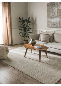 benuta nest Matto Tacoma Vaaleanharmaa 80x150 cm Vaaleanharmaa Geometrinen,Yksiv&auml;rinen