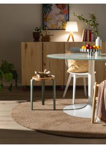 benuta nest Pest&auml;v&auml; matto Nina Beige &oslash; 150 cm py&ouml;re&auml; Beige Yksiv&auml;rinen