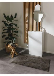 benuta nest Kylpyhuonematto Nehir Harmaa 50x80 cm Harmaa Abstrakti,Rakennemix