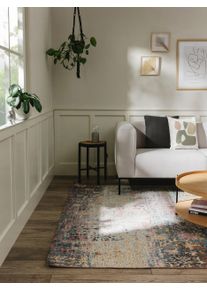 benuta nest Lankakudottu matto Frencie Sininen 80x165 cm Sininen Vintage