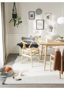 benuta nest Lankakudottu matto Mia Sininen 160x230 cm Sininen Yksiv&auml;rinen